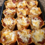 🌮 Chicken Taco Wonton “Cupcakes” (Weight Watchers Friendly & Homemade)