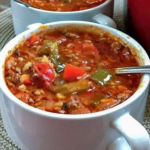 Homemade Stuffed Pepper Soup