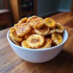 Crispy Air Fryer Banana Chips with Cinnamon Sugar – A Healthy & Addictive Snack