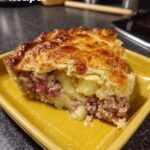 Air Fryer Corned Beef, Potato, Cheese & Onion Pie Recipe