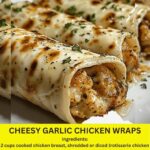 Cheesy Garlic Chicken Wraps (Weight Watchers Friendly)