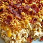 High-Protein Chicken Bacon Ranch Casserole