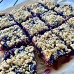 Blueberry oatmeal bar