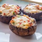 Air Fryer Stuffed Portobello Mushrooms