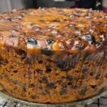 Air Fryer Christmas Cake