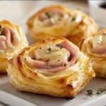 Air Fryer Ham and Cheese Puff Pastry