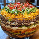 Keto Seven-Layer Taco Salad
