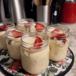 Homemade Strawberry Cheesecake Jars (1 Point Each)