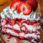 Keto Strawberry Earthquake Cake