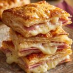 Savory Ham and Cheese Puff Squares