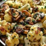 Garlic Mushrooms Cauliflower Skillet