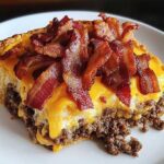 Keto Bacon Cheeseburger Pie
