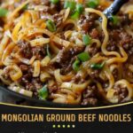 Mongolian Ground Beef Noodles