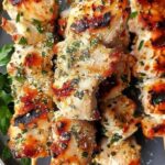 Keto Garlic Parmesan Chicken Skewers