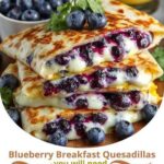 Blueberry Breakfast Quesadillas