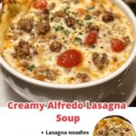 creamy keto lasagna soup