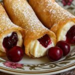 Cherry Cheesecake Egg Rolls