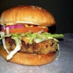 Vegan Chickpea and Mushroom Burger