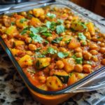 Vegan Chickpea Zucchini Curry Casserole