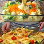 Baked Broccoli and Cauliflower Casserole