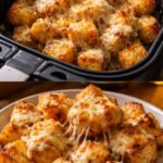 Air Fryer Cheesy Potato Bites (4 Ingredients)
