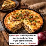“Homemade caramelized onion tart