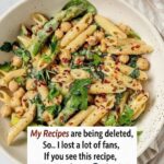 Pasta with a vegan white