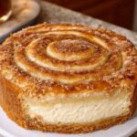 Keto Cinnamon Roll Honeybun Cheesecake