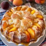 PEACH COBBLER POUND CAKE 😍