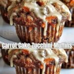 Carrot Cake Zucchini Muffins