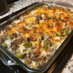 Keto Low-Carb Philly Cheesesteak Casserole