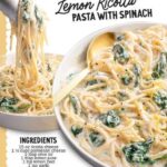 Lemon Ricotta Pasta with Spinach!!