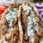 Greek Chicken Gyros with Cucumber Tzatziki