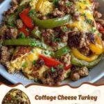 Cottage Cheese Turkey Pepper Skillet