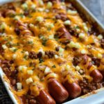Keto Chili Cheese Dog Bake