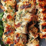 Grilled Garlic Parmesan Chicken Skewers – High Protein, Carb-Free
