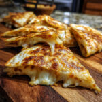 Cheesy Air Fryer Quesadilla Triangles (Easy & Crispy)