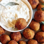 crispy homemade falafels.