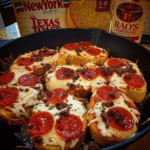 Vegan Pizza on Garlic Bread