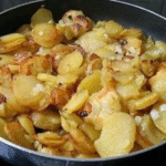 Crispy potatoes meet golden caramelized onions