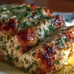 Keto Garlic Parmesan Chicken Meatloaves