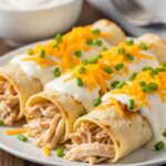 Low-Carb White Chicken Enchiladas