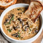 Creamy Vegan Mushroom Wild Rice Soup