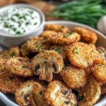 Crispy Garlic Mushroom Bites