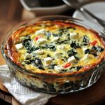 Weight Watchers Crustless Spinach & Feta Quiche (Low-Point)