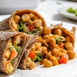 Vegan Buffalo Chickpea Wraps