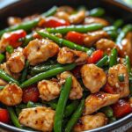 Keto Garlic Soy Chicken Stir-Fried with Crisp Green Beans and Savory Pan Glaze