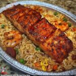 WW-Glazed Salmon with Shrimp Fried Rice