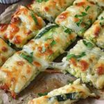 Keto Cheesy Zucchini Breadsticks