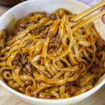 Air Fryer Spicy Beef Noodles